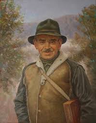 «Лемківський художник Никифор». Кін. 1990-х рр. Полотно, олія